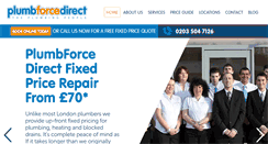 Desktop Screenshot of plumbforcedirect.co.uk